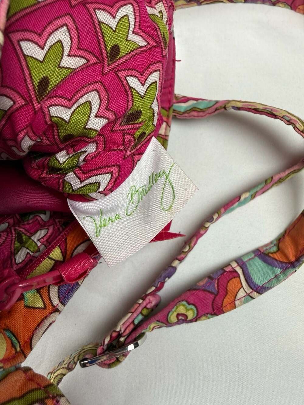 Vera Bradley Quilted Paisley Pattern Small Crossbody Handbag - Picture 5 of 5